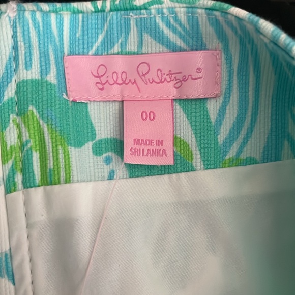 Lilly Pulitzer, Pansy Skort, Lagoon Green, Size 00, NWT - Picture 3 of 4